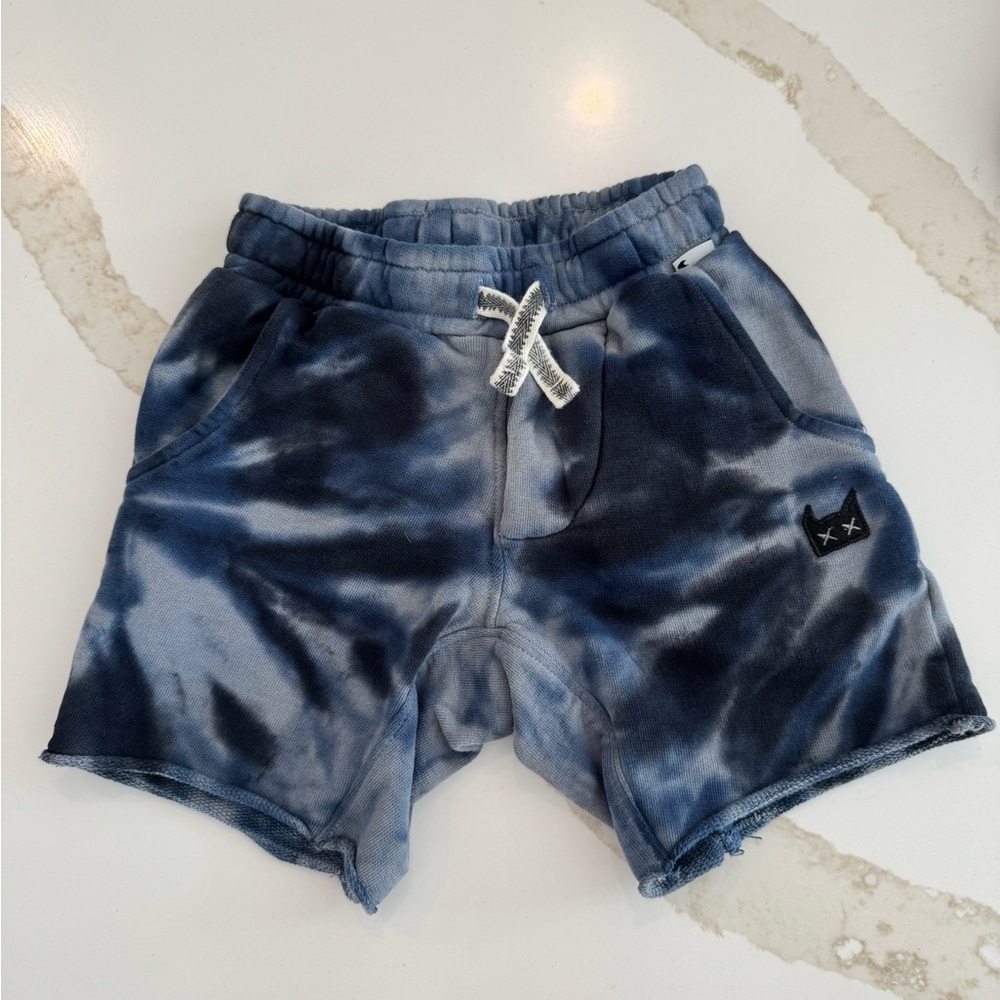 Munster boys Blue Tie-Dye beach,boho style Shorts with Drawstring size 2